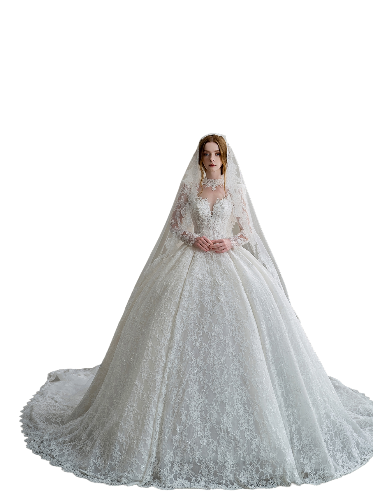 Fine details of a couture garment
